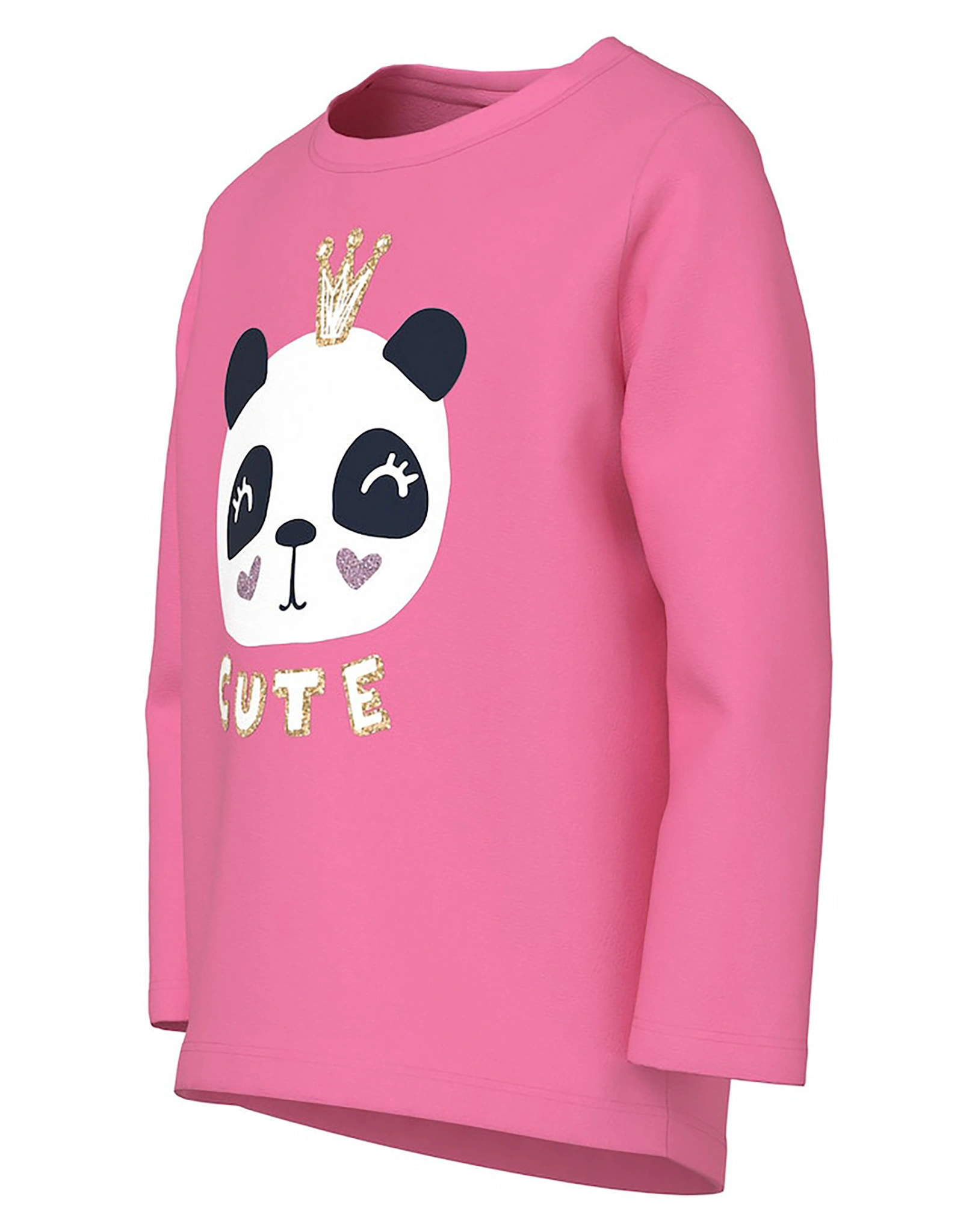 Langarmshirt NMFVIX CUTE in pink cosmos