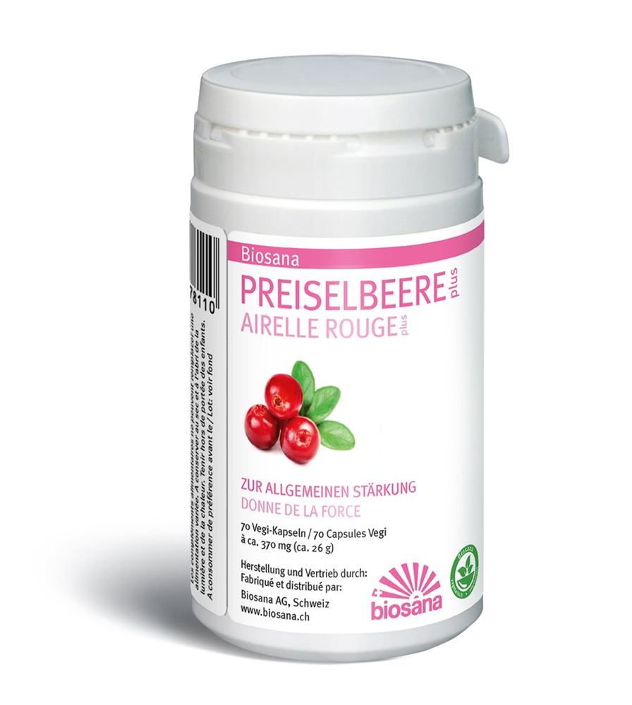 BIOSANA Preiselbeer plus Kaps Ds 70 Stk