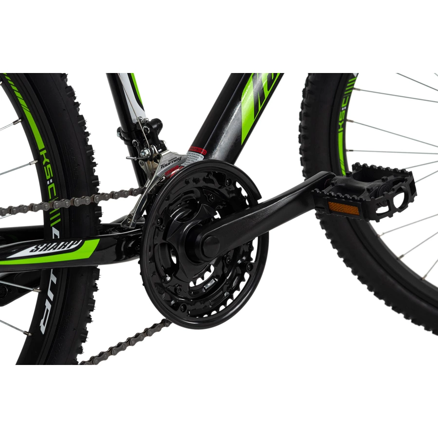 KS Cycling Mountainbike Hardtail 26 Zoll Sharp schwarz-grün schwarz-grün