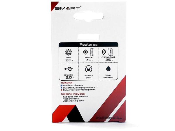 Smart Two Eyes Genopladelig Baglygte
