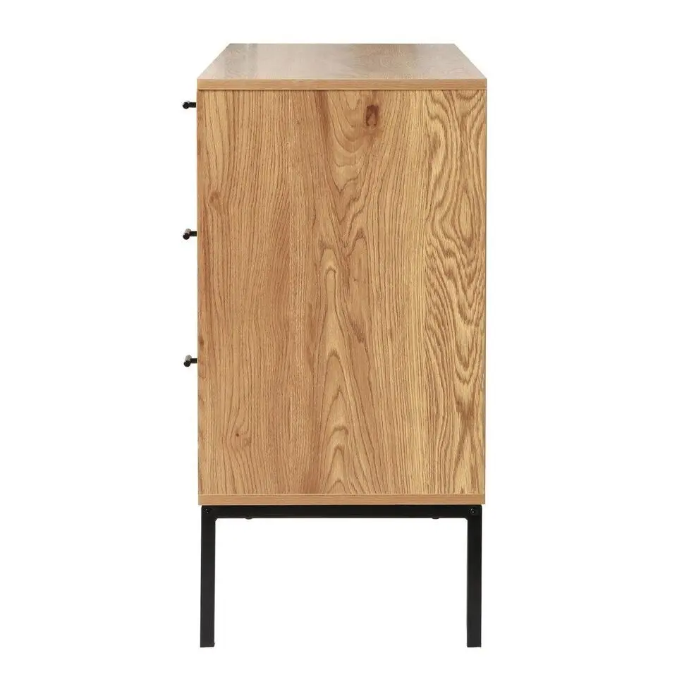 CALICOSY - Dressoir JAYA - Licht hout - 80x120x40 cm
