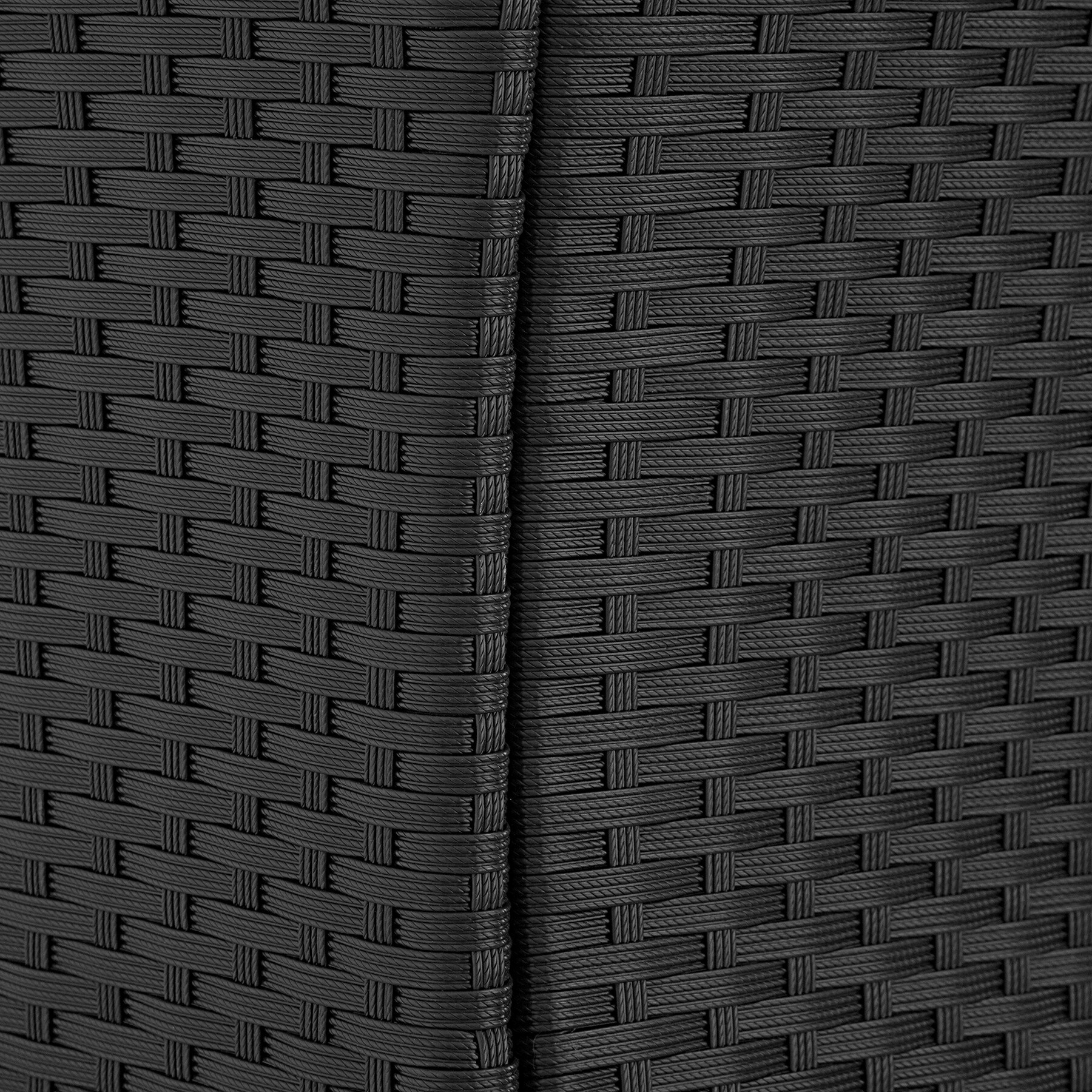 tectake® Rattan Sitzgruppe, für 8 Personen, UV-beständig, inklusive Schutzhülle