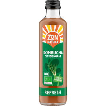 Zonnatura Biologische Kombucha Citroengras 250 ml