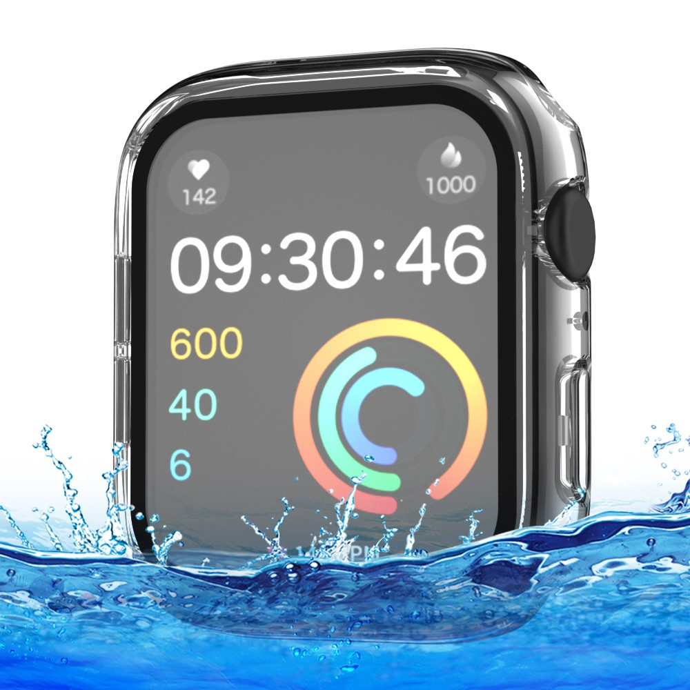 Apple Watch (41 mm) Hardcase Bumper   Display Schutzglas (IP68) - Transparent
