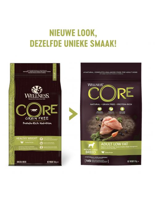 Wellness Core Grain Free Dog Healty Weight Kalkoen - Hondenvoer