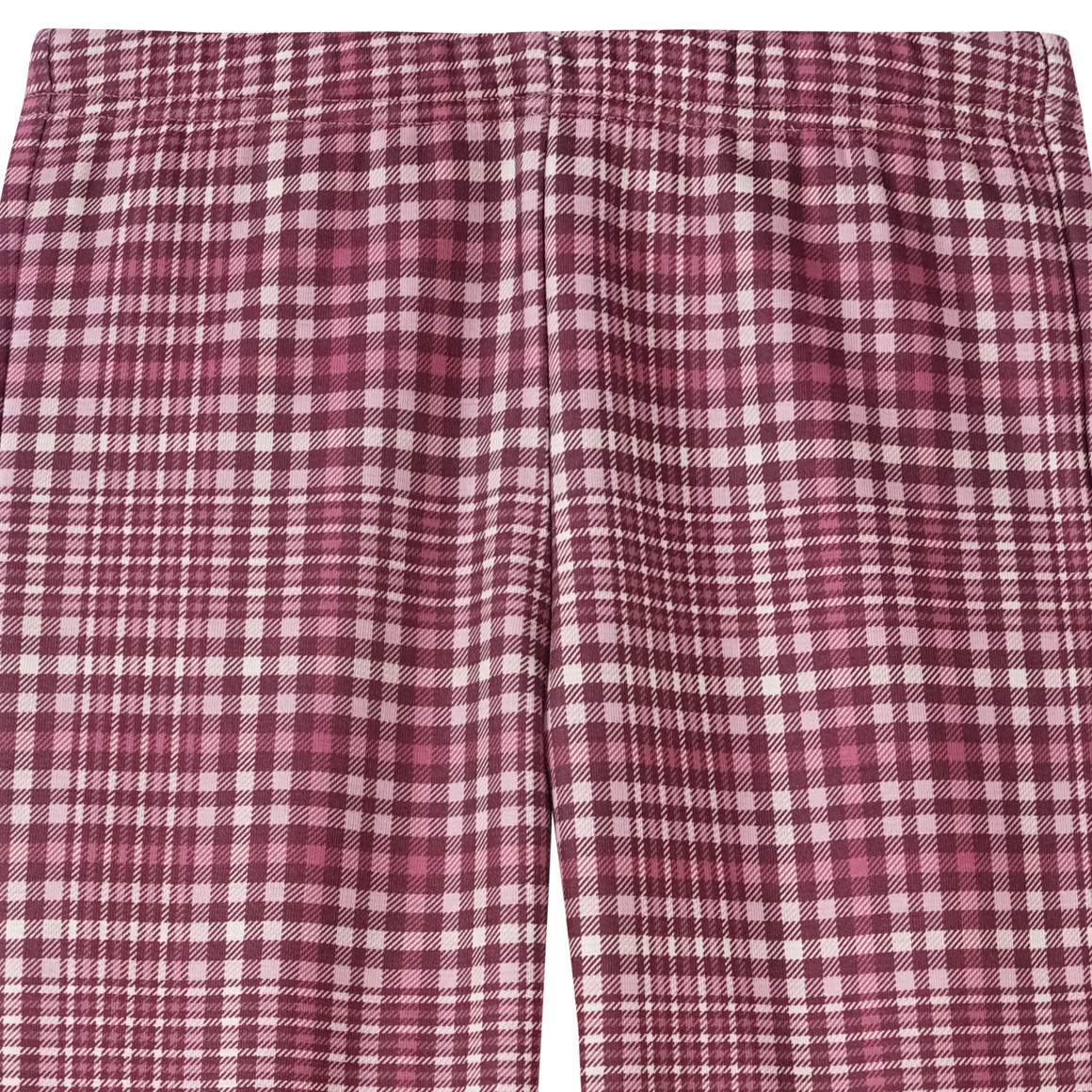 Yigga Mädchen Thermo-Leggings mit Karo-Muster beere / rosa / hellbeige