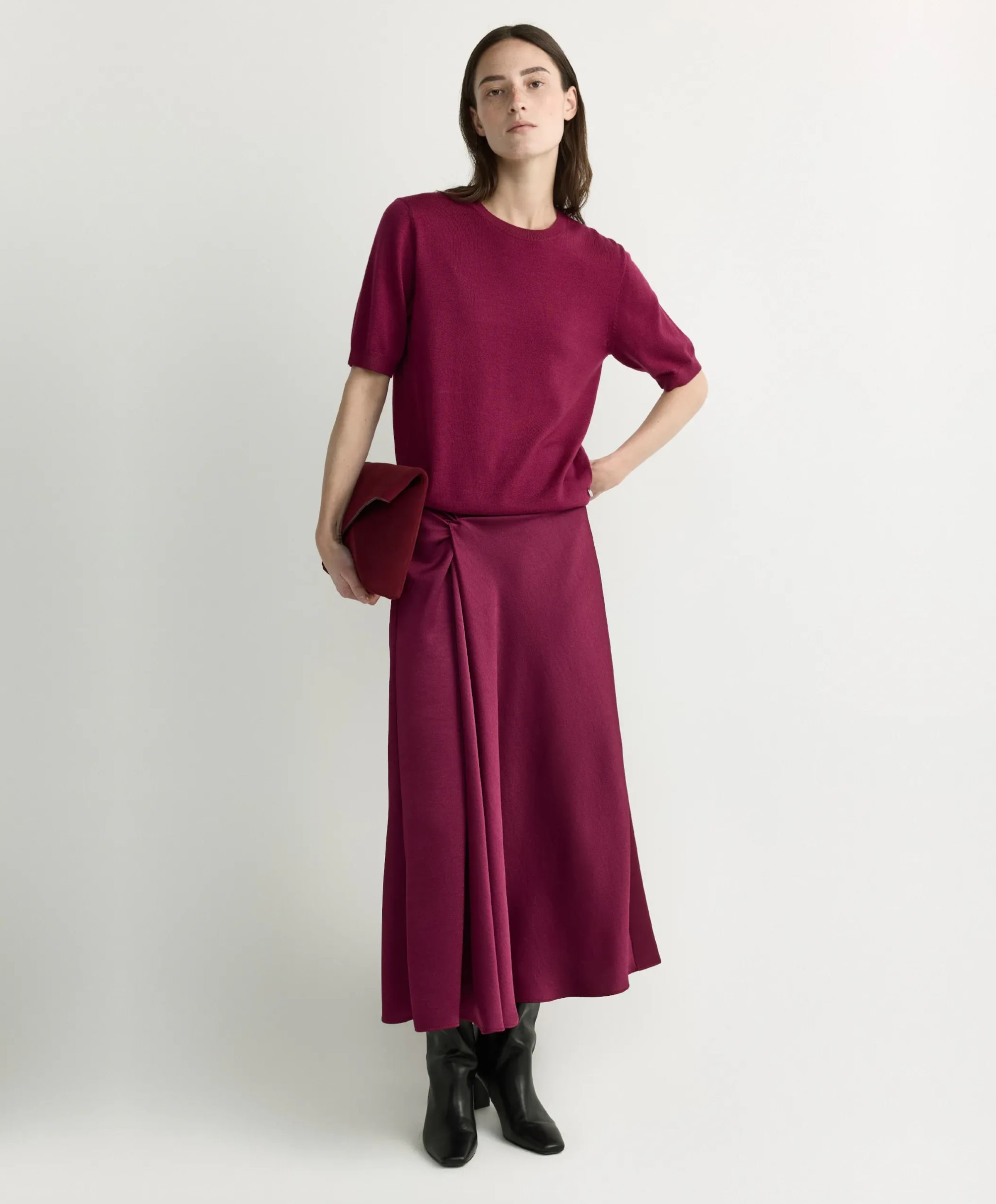 Xandres Dames rok paars