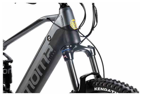 VTT Electrique Tout Suspendu Moma E-MTB 29'' Shimano Altus 8V Gris