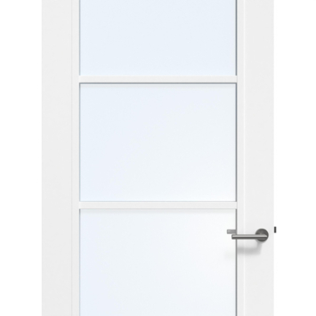 Arne & Bodil binnendeur ABB103 blank glas - wit afgelakt - glaslat wit