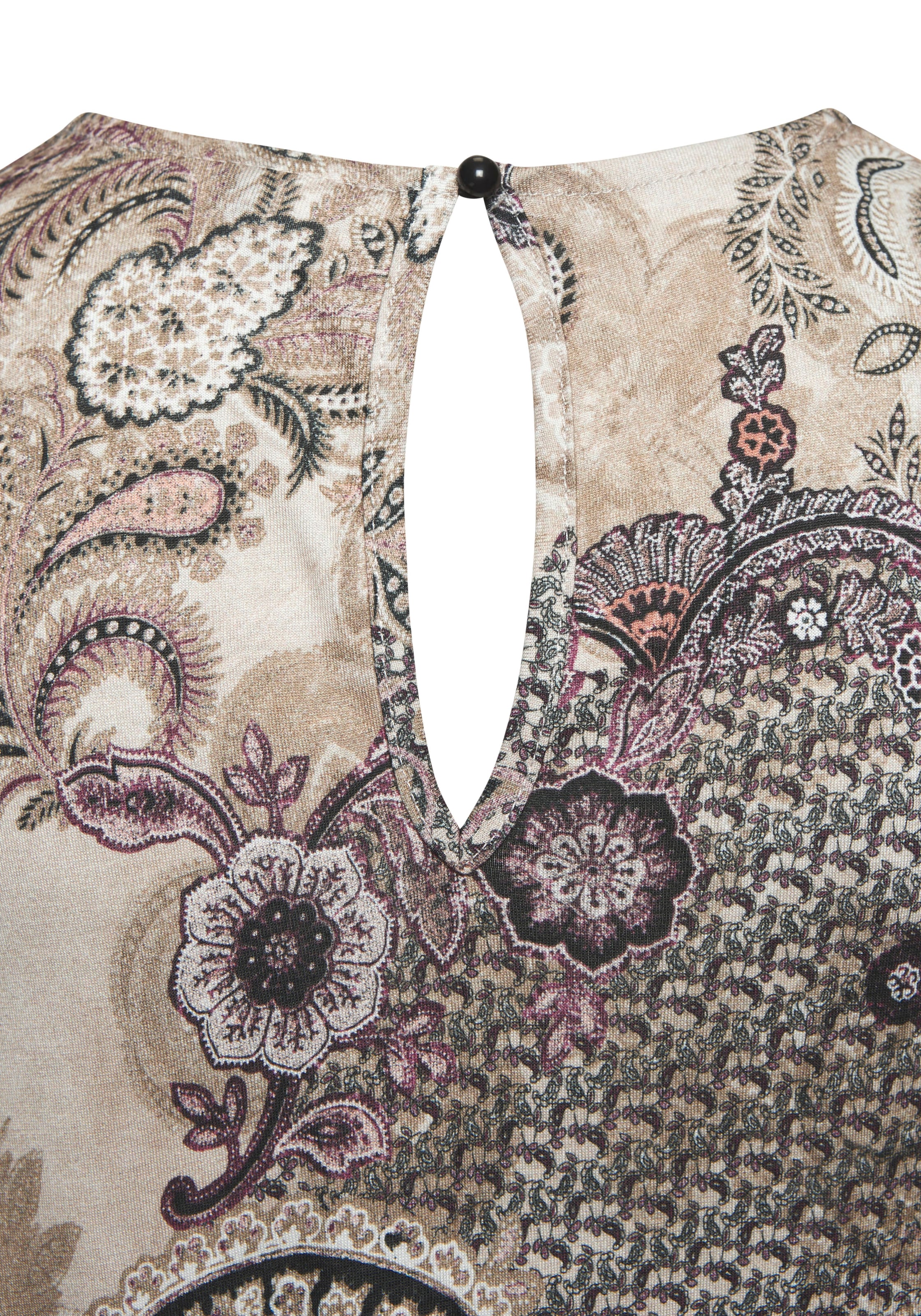 LASCANA Maxikleid Seitennahttaschen mit Paisleyprint und Schlitz, leichtes Sommerkleid, Strandkleid
