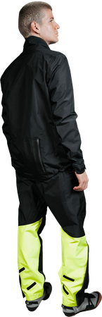 GLIDEWHEEL GTX Herren-Regenhose  blackneon yellow  L