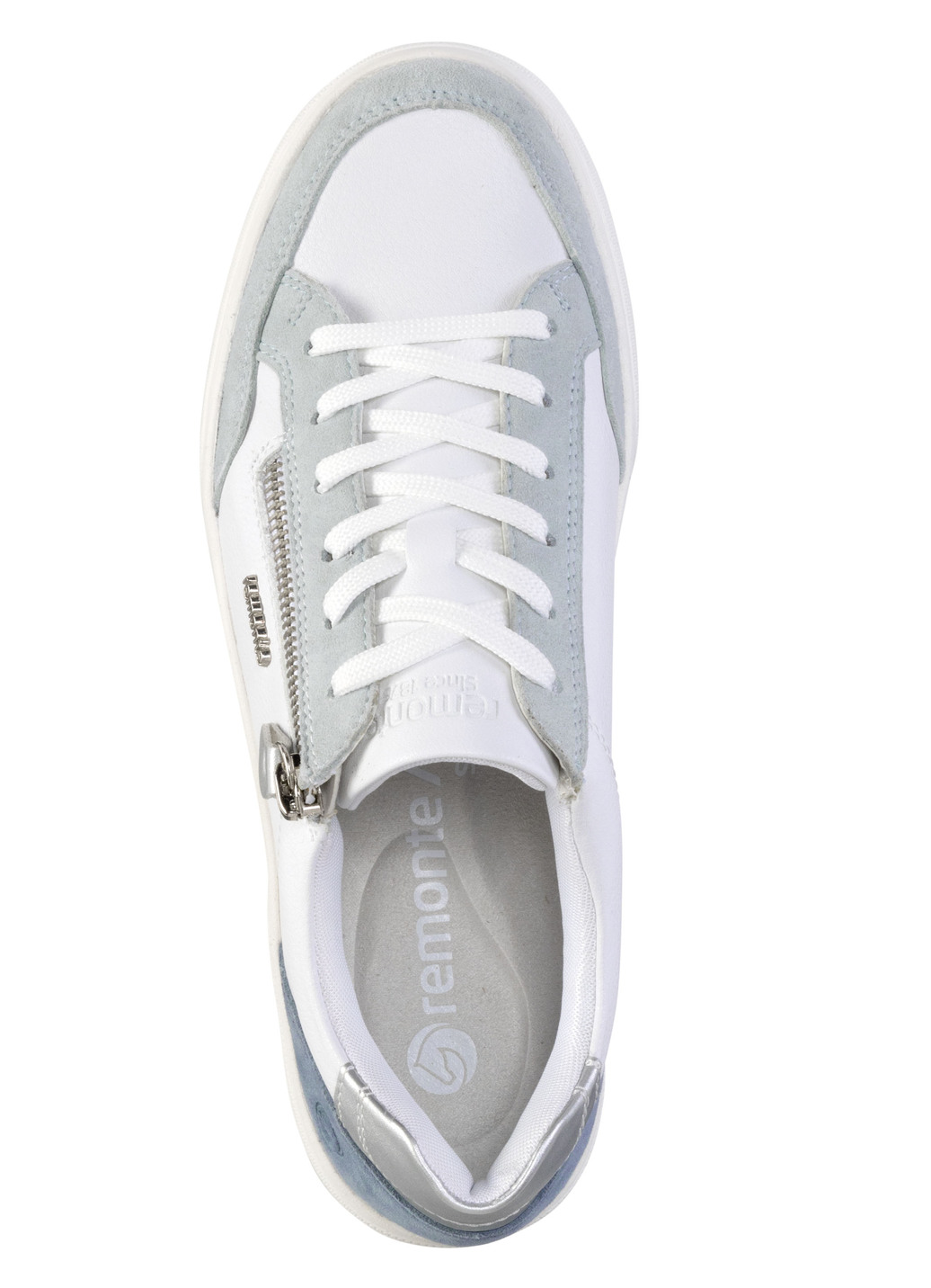 Remonte Sneaker aus Nappa- und Veloursleder mit Metallic-Besatz
