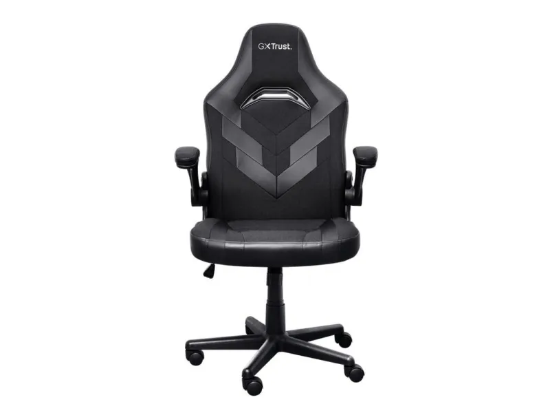 Trust GXT 703 RIYE - Spillestol - armstøtter - L-formet - vippe - drejeled - syntetisk læder, elastisk stof - sort