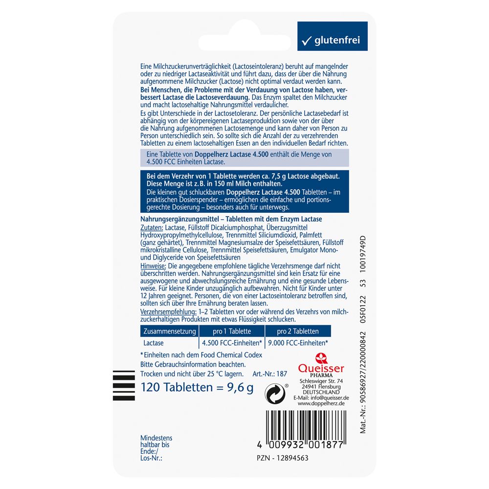 Doppelherz® aktiv Lactase 4.500