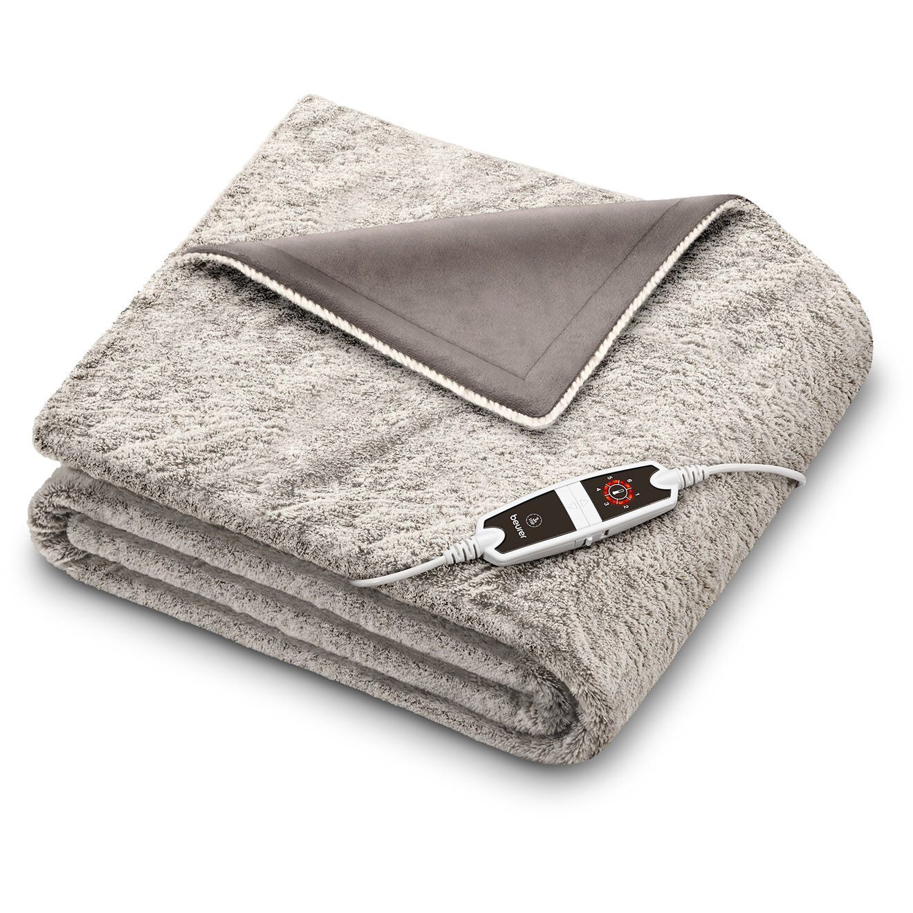 Beurer Couverture chauffante polaire grise