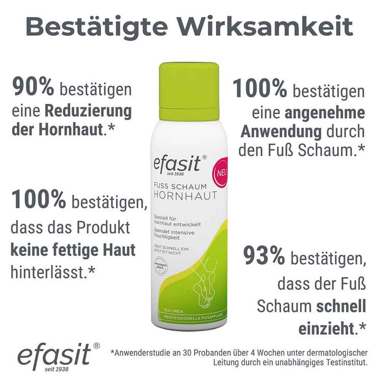 Efasit Fuß Schaum Hornhaut, 125 ml