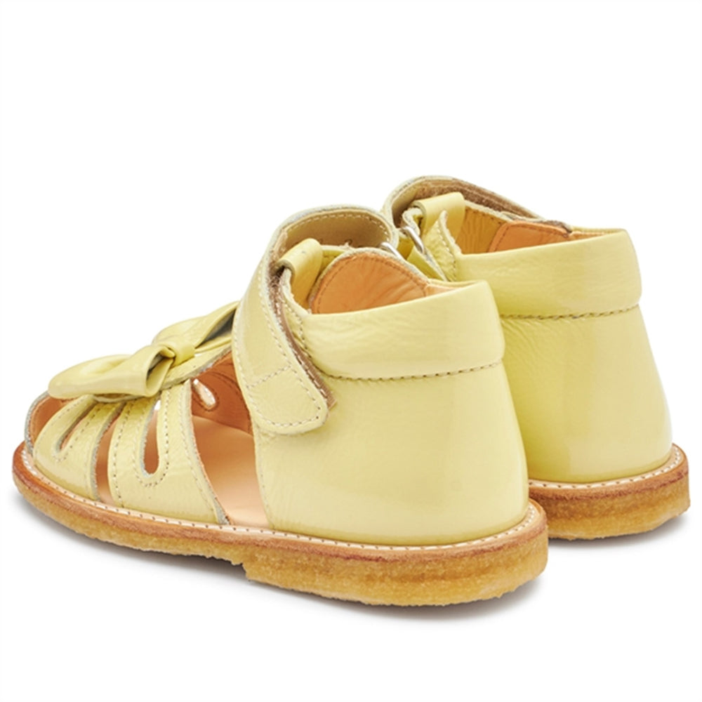 Begyndersandal M. Sløjfe Og Velcro Lys Gul