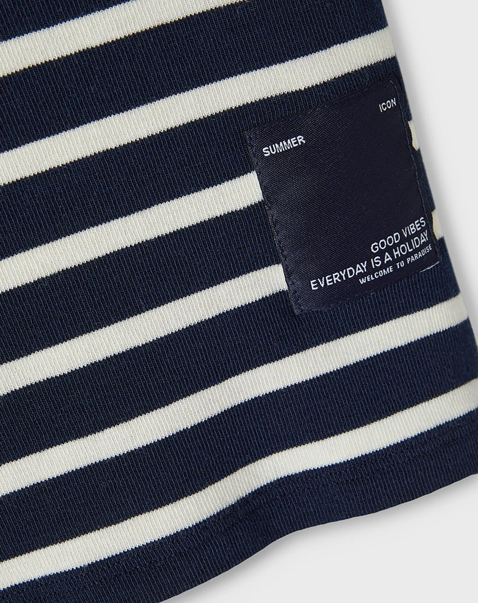 T-Shirt NKMFFALK gestreift in dark sapphire