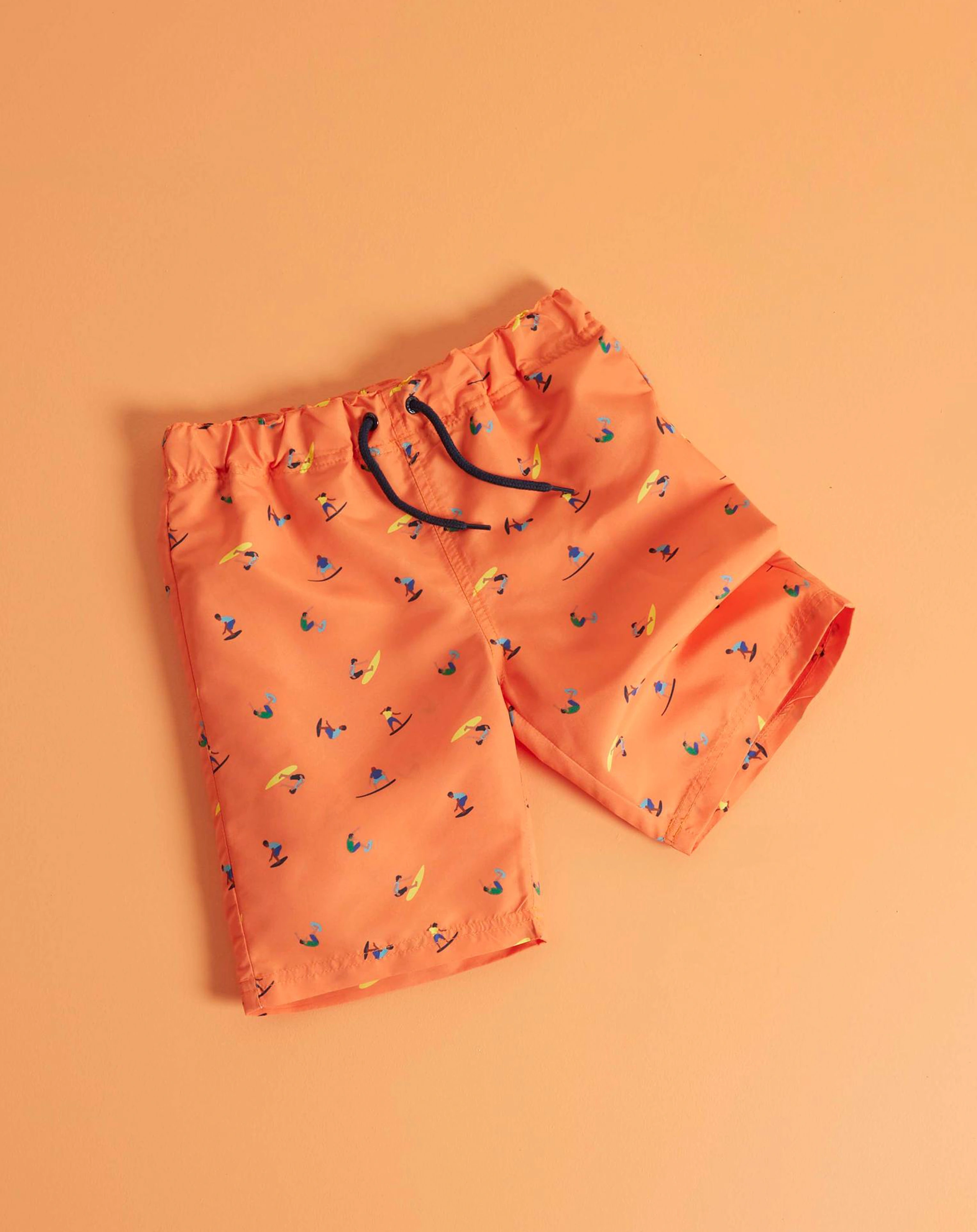 Badeshorts NKMZIMMI LONG in vibrant orange