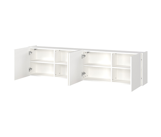 Mehrzweckschrank »Piana«, 4 Türen, weiß