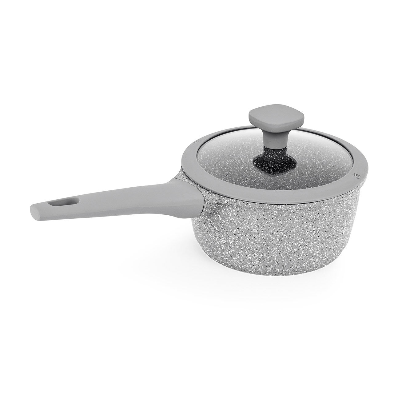 Durand Dupont Casserole fonte d'aluminium effet pierre zoe cas18tfi grise - D.18 cm