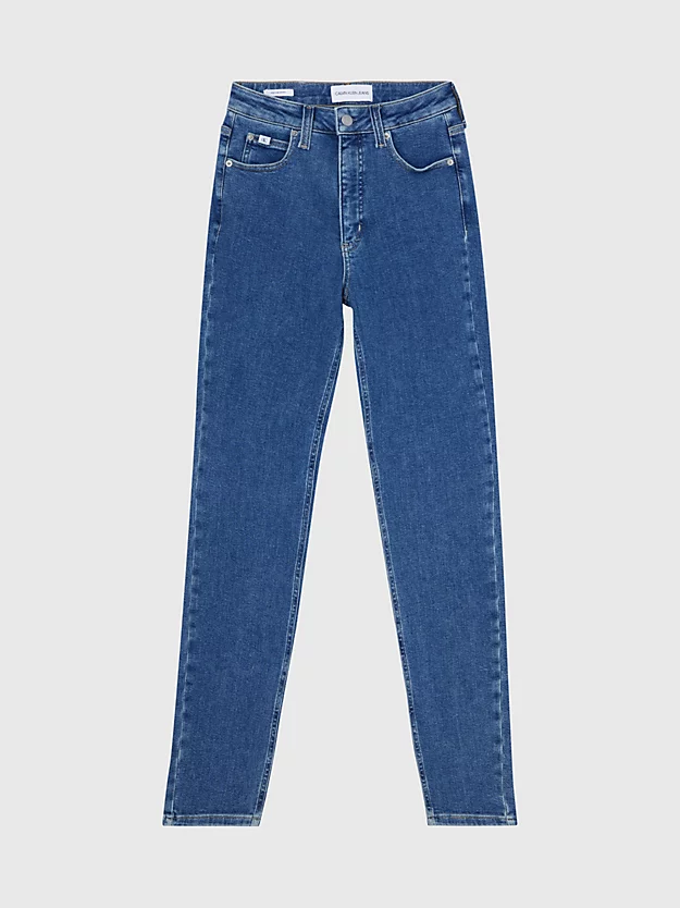 Calça jeans skinny de cintura alta
