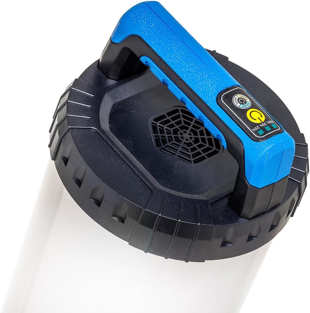 as - Schwabe ILLUMI 360 LED Arbeitsleuchte 120W 16.500 Lumen - 360° Abstrahlung - dimmbar in 4 Stufen - Farbtemperatur 3000K–6500K - robust IK08-3m Kabel - Baustrahler Innen & Außen - IP54, 46376