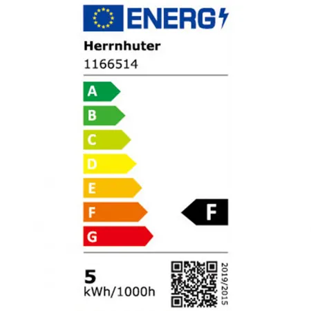 Herrnhuter Sterne Kabel Großbr UK innen für I4-I8 6m weiß LED E14 5W 2350K, 440lm