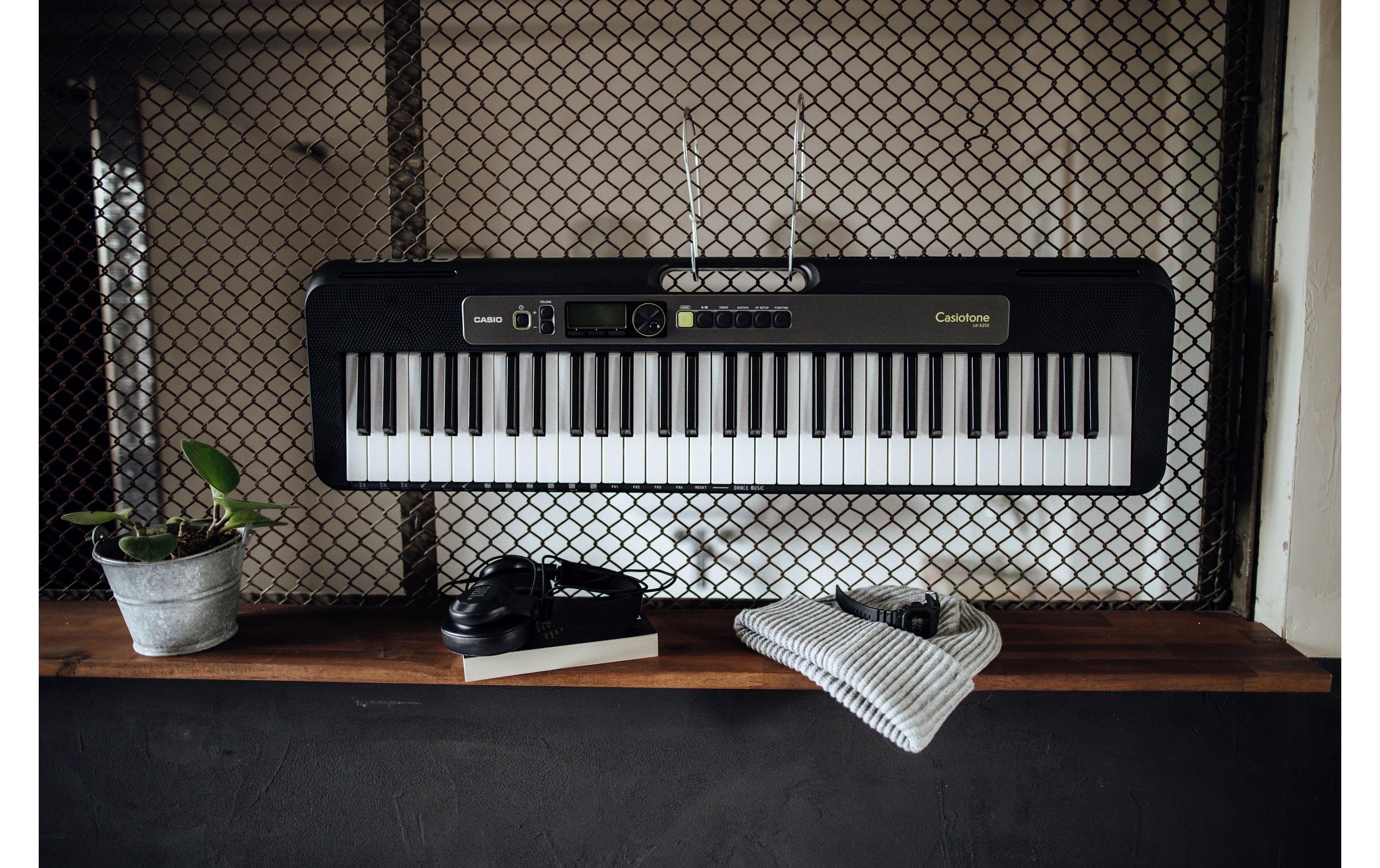 Keyboard LK-S250<br>Portables Keyboard mit 61 anschlagdynamischen Leuchttasten