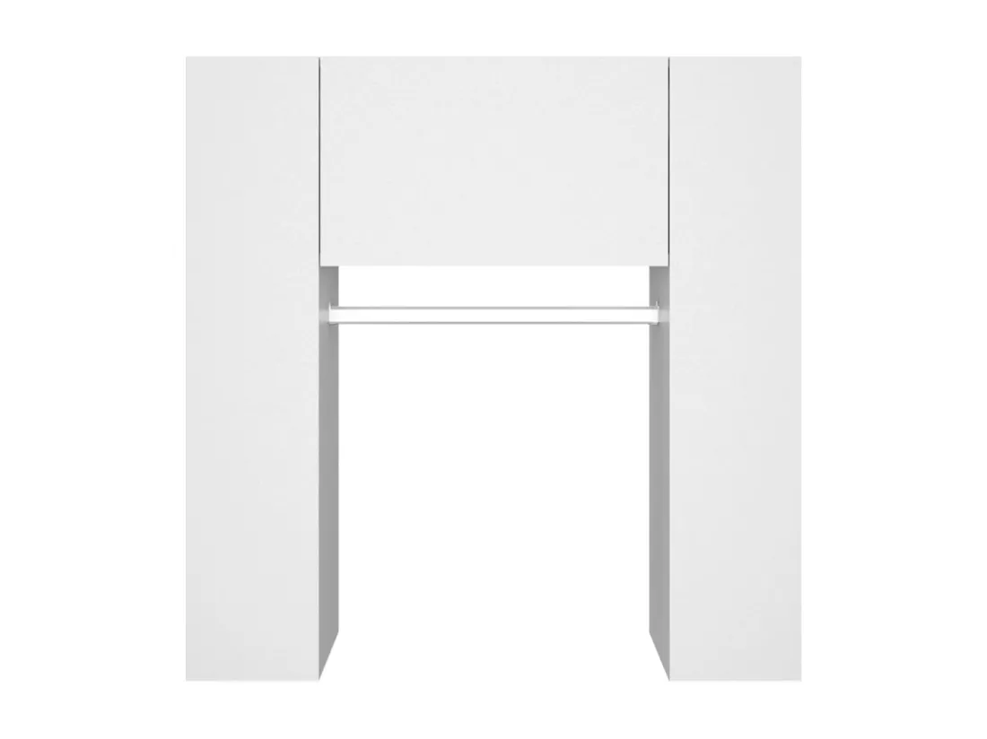 Armoires de couloir 2 pcs blanc Bois d'ingénierie