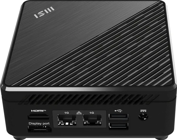MSI Cubi N ADL S 078EU - Mini PC N-series N100 / op til 3.4 GHz - RAM 4 GB - SSD 128 GB - NVMe - UHD Graphics - Gigabit Ethernet - Win 11 Pro - skærm: ingen - sort