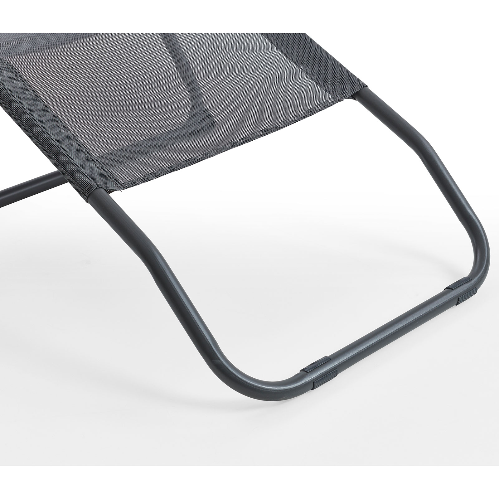 Strandliege - anthrazit - klappbar - 143 cm