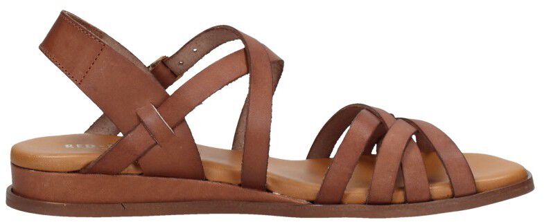 Red Rag Sandalen Plat cognac