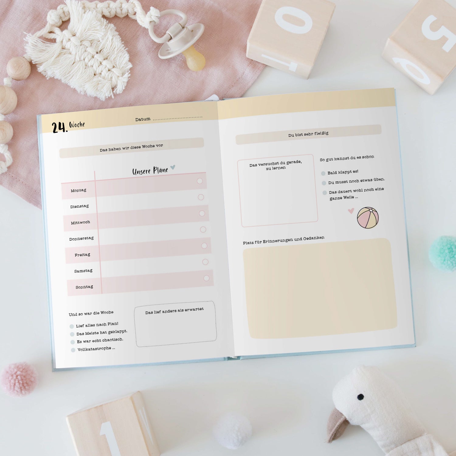 Baby-Tagebuch „Kleine Glasmomente