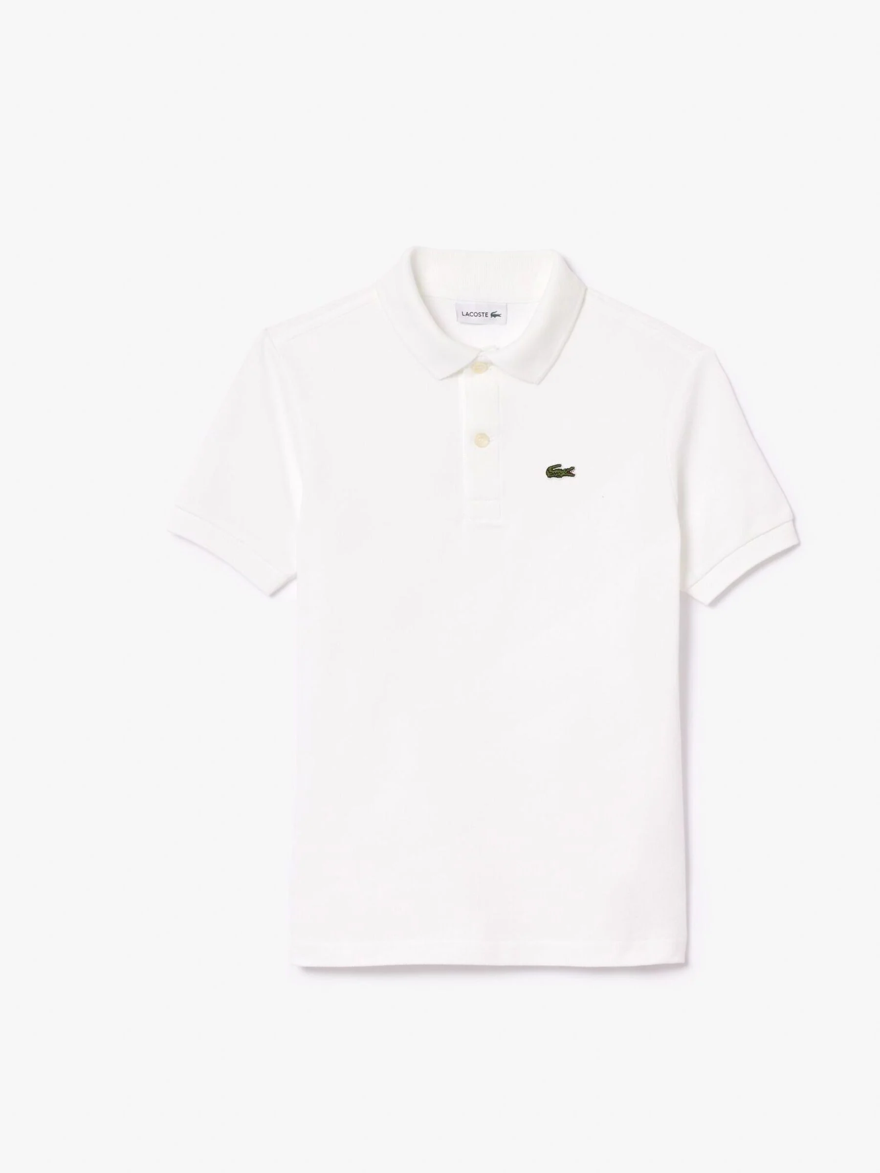 Wit - Lacoste Klassiek poloshirt voor kinderen