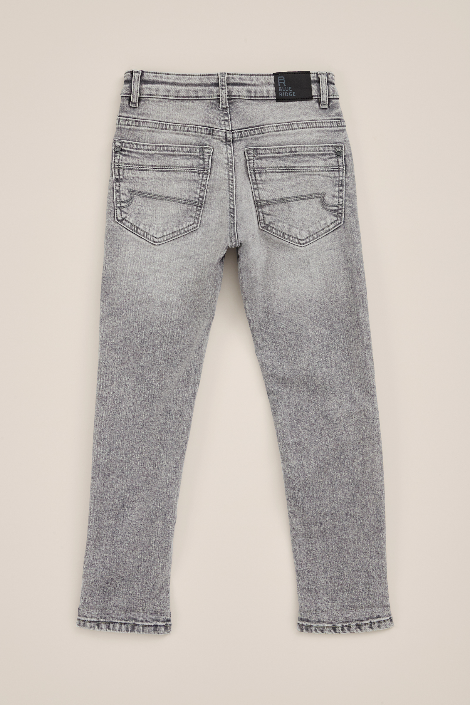 Jongens regular fit jeans met stretch Blue Ridge Lichtgrijs