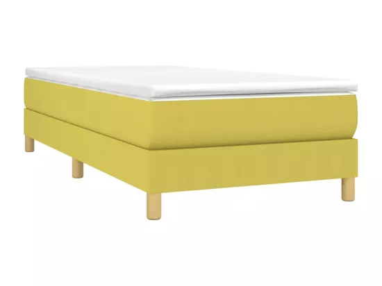 Sommier tapissier Vert 90x200 cm Tissu
