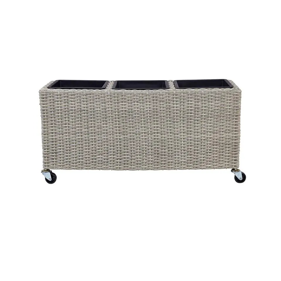 BELLIS - Plantenbak - Bruin - PE rotan
