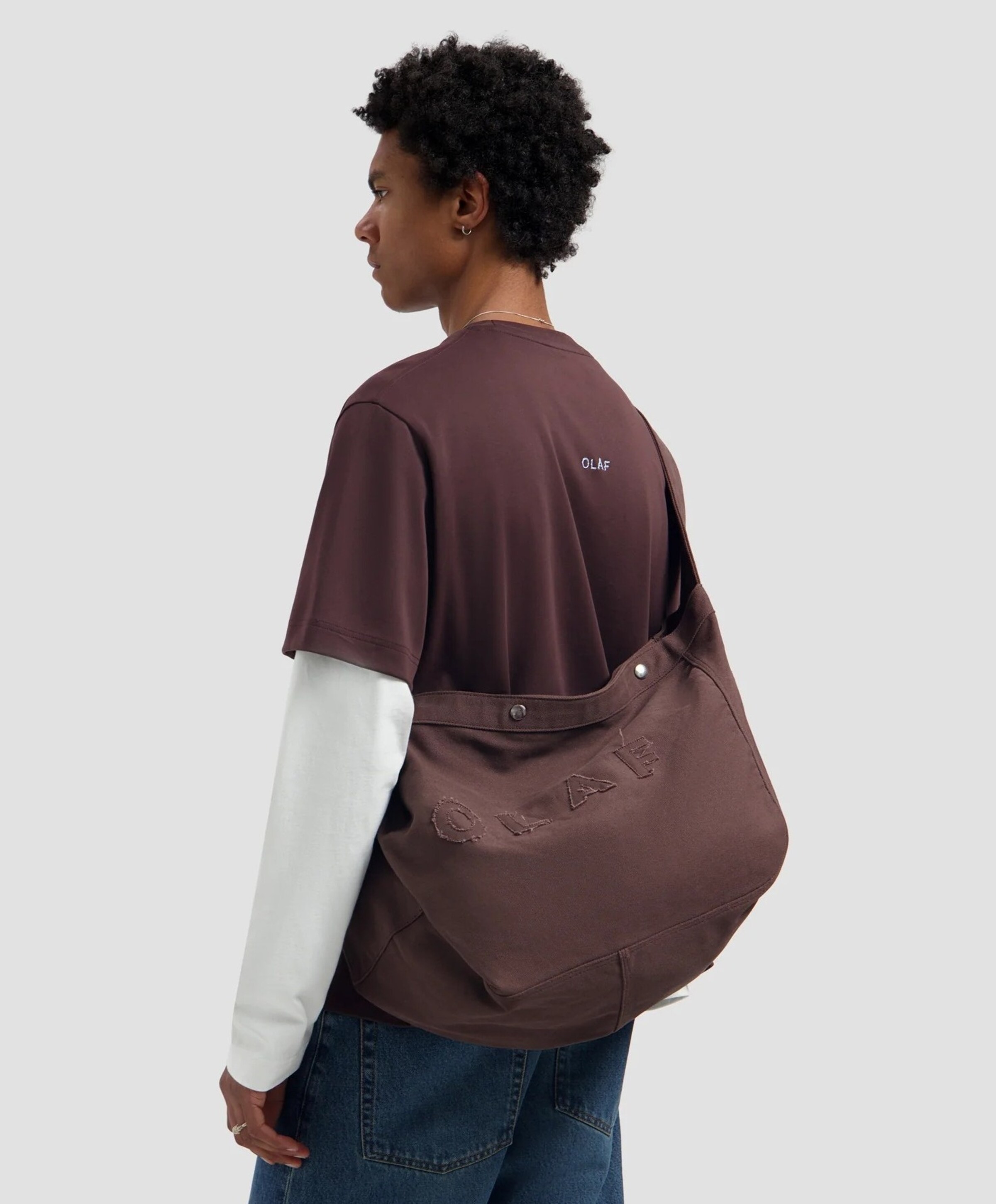 Olaf Heren T-shirt bruin