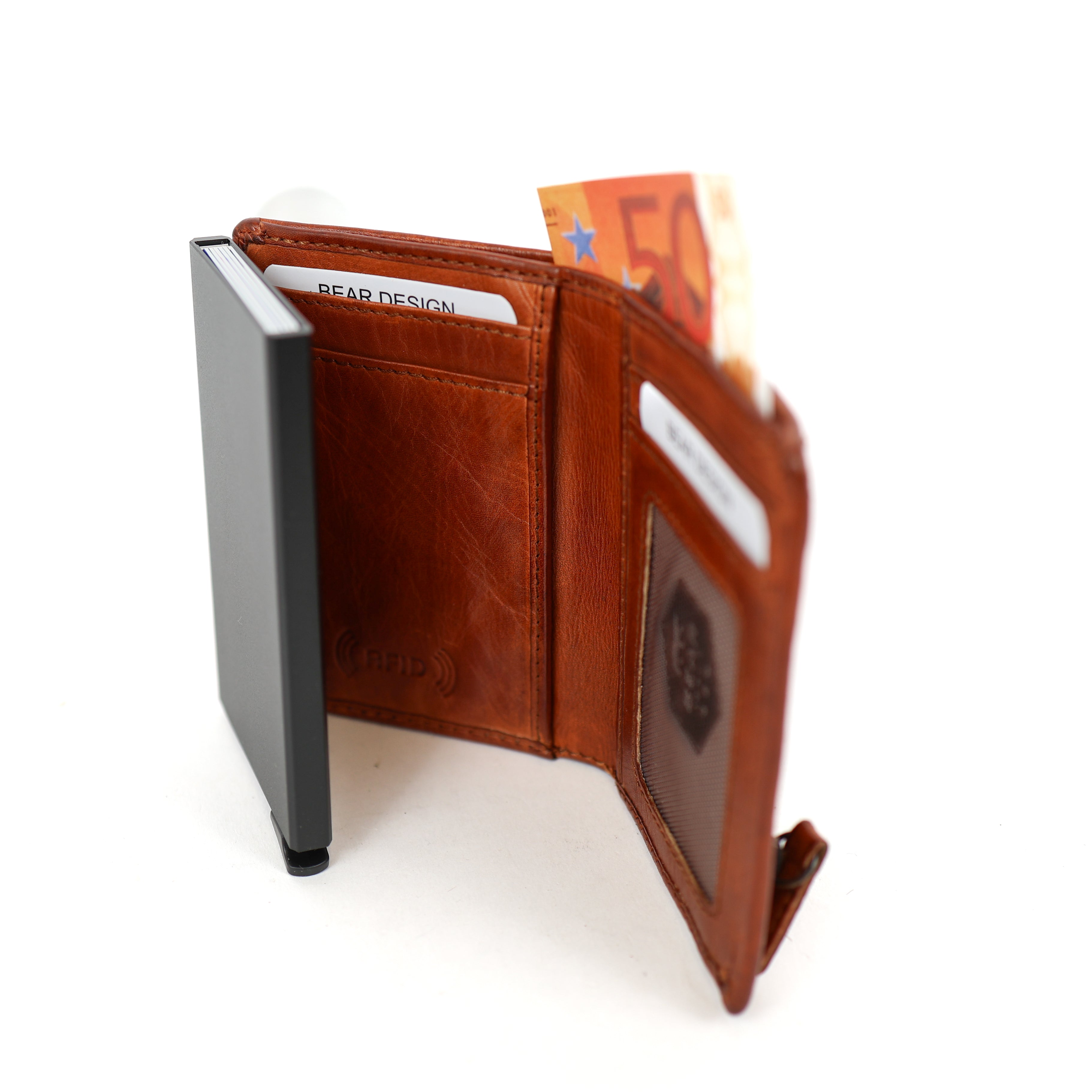 RFID Pasjeshouder 'Ruby' cognac Cognac