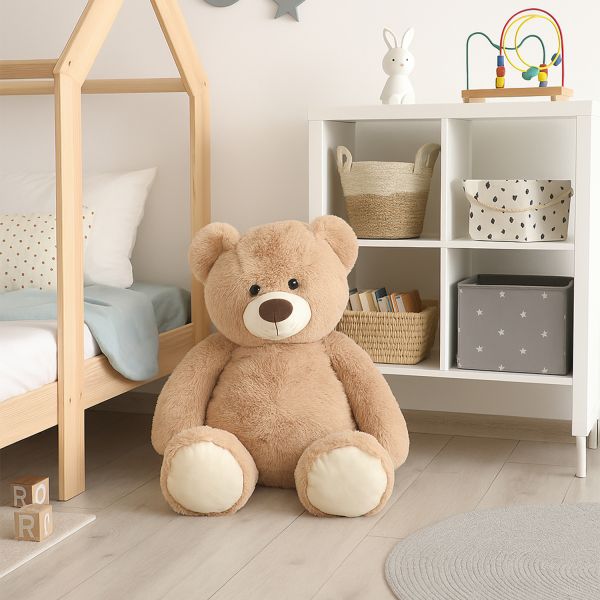JollyPlush Knuffelbeer - 100 cm - Lichtbruin