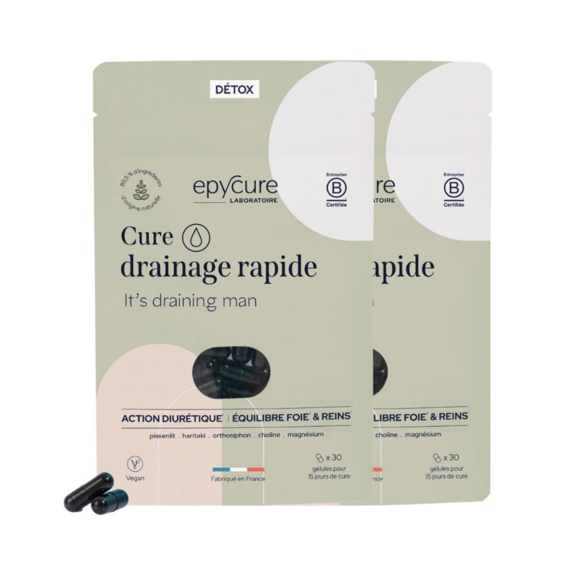 Epycure Laboratoire Cure drainage rapide 30 jours