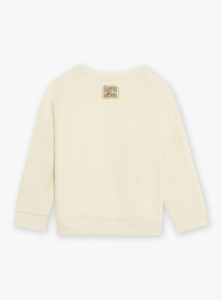 Sweat Jacquard vanille