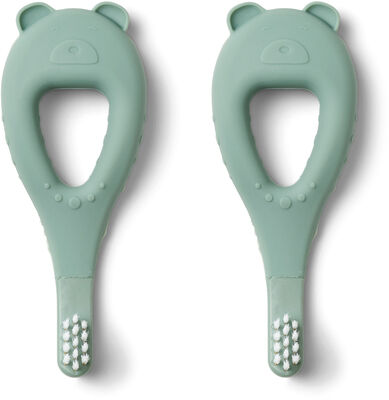 LIEWOOD Janelle Tannbørste Silikon 2-Pack, Peppermint
