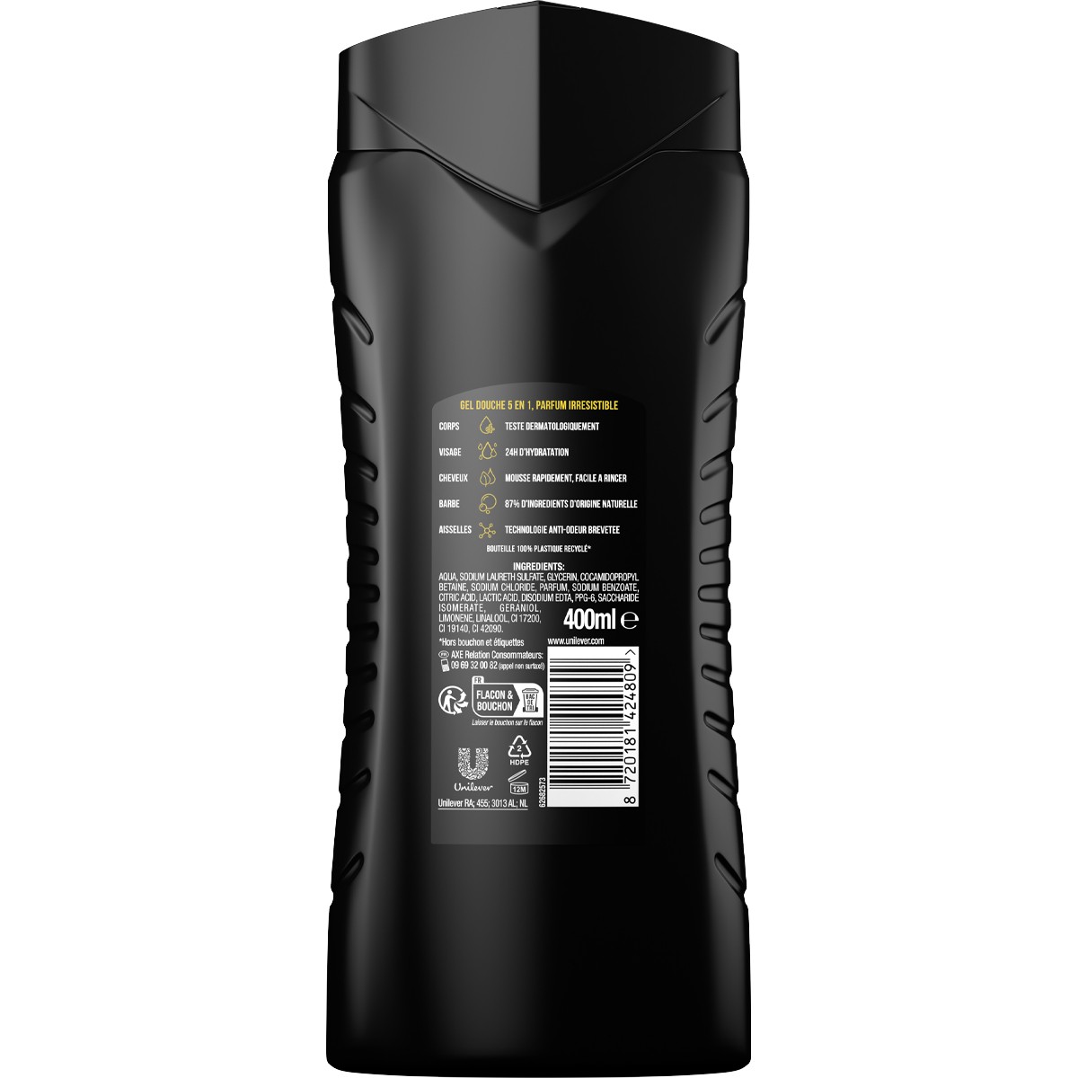 Gel douche 5-en-1 - Dark Temptation - Homme - 400 ml