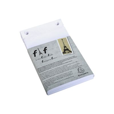 Exacompta L'Esprit Paris FAF N°2 - 5 Recharges pour bloc FAF - 16 x 10 cm - uni