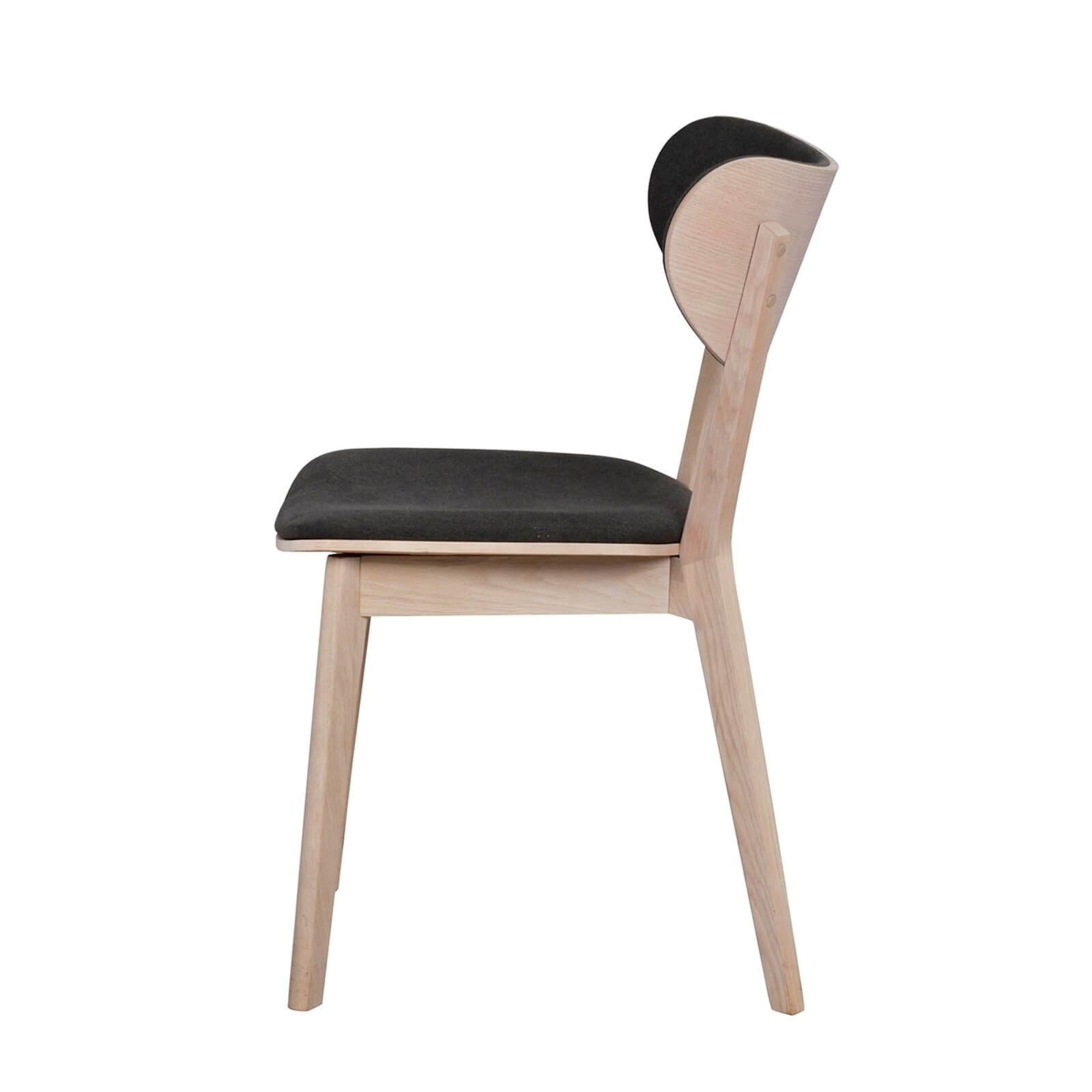 Houten eetkamerstoel Cato Donkergrijs