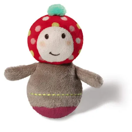 NICI My First NICI Mini Greiffigur mit Rassel Fliegenpilz Maila, 10cm
