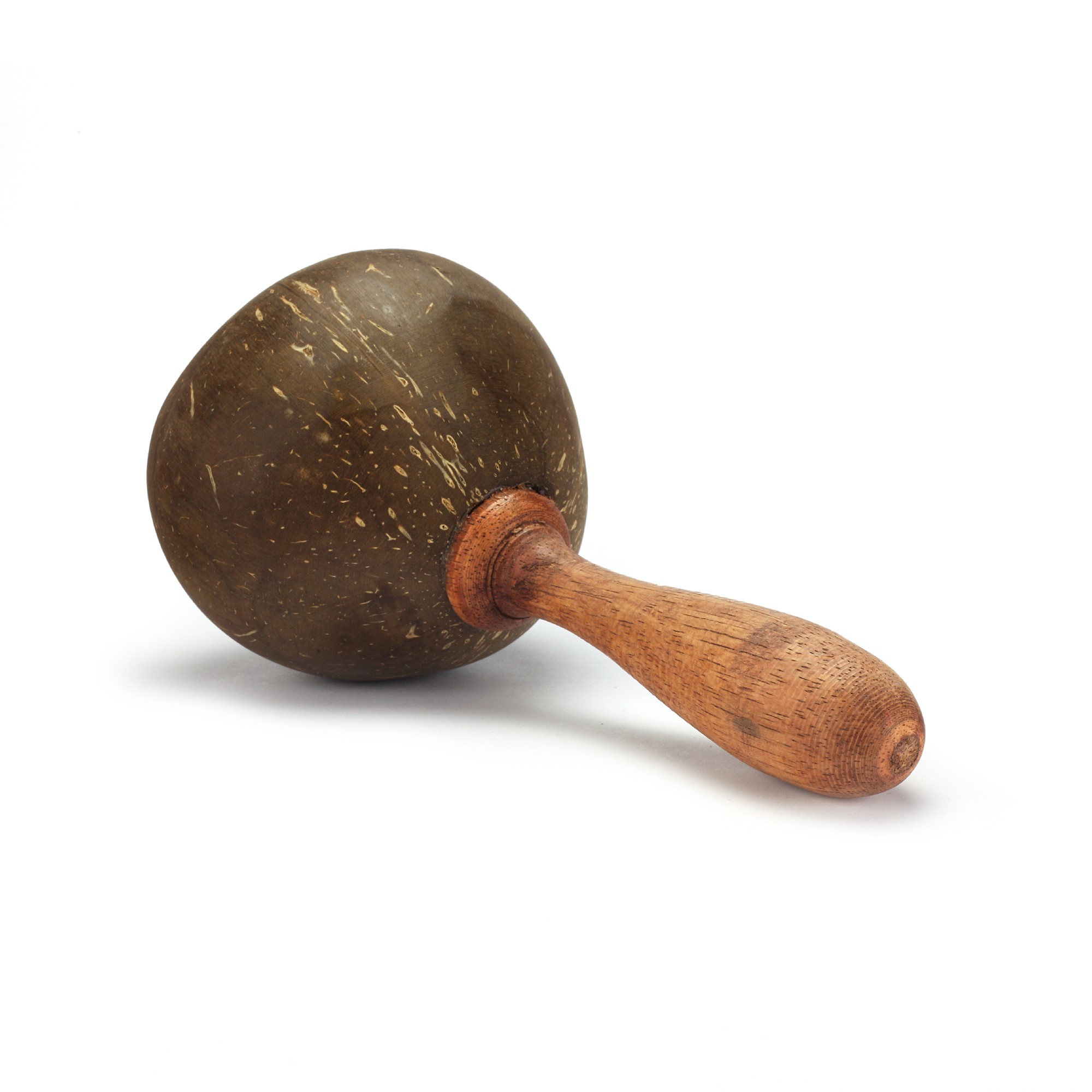Maraca aus Kokosnuss, dunkelbraun, L 24 cm, Ø 11 cm günstig bestellen
