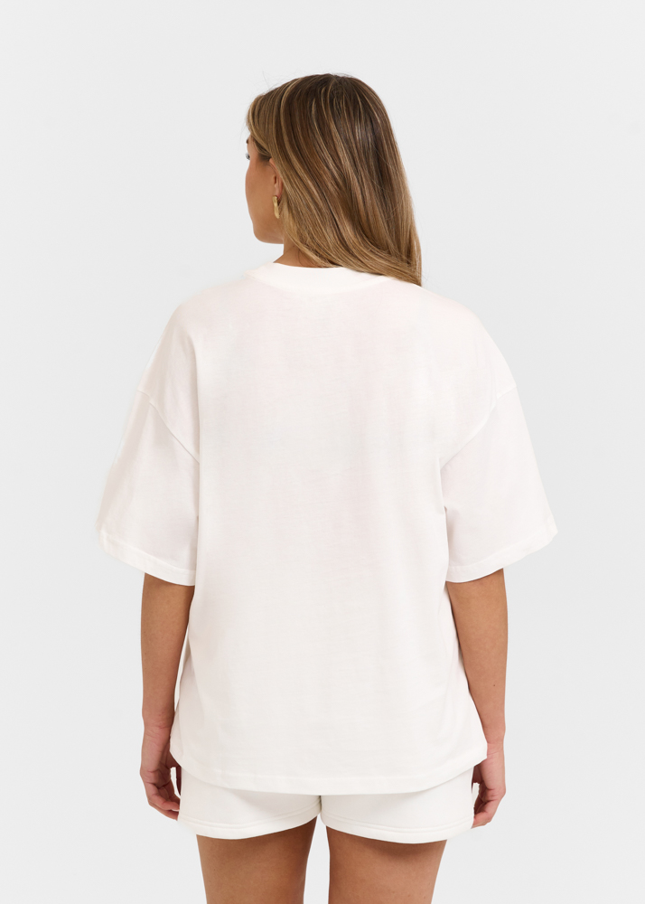 Patch t-shirt creme